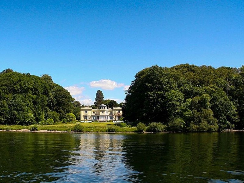 Exterior of Storrs Hall, Lake District, England