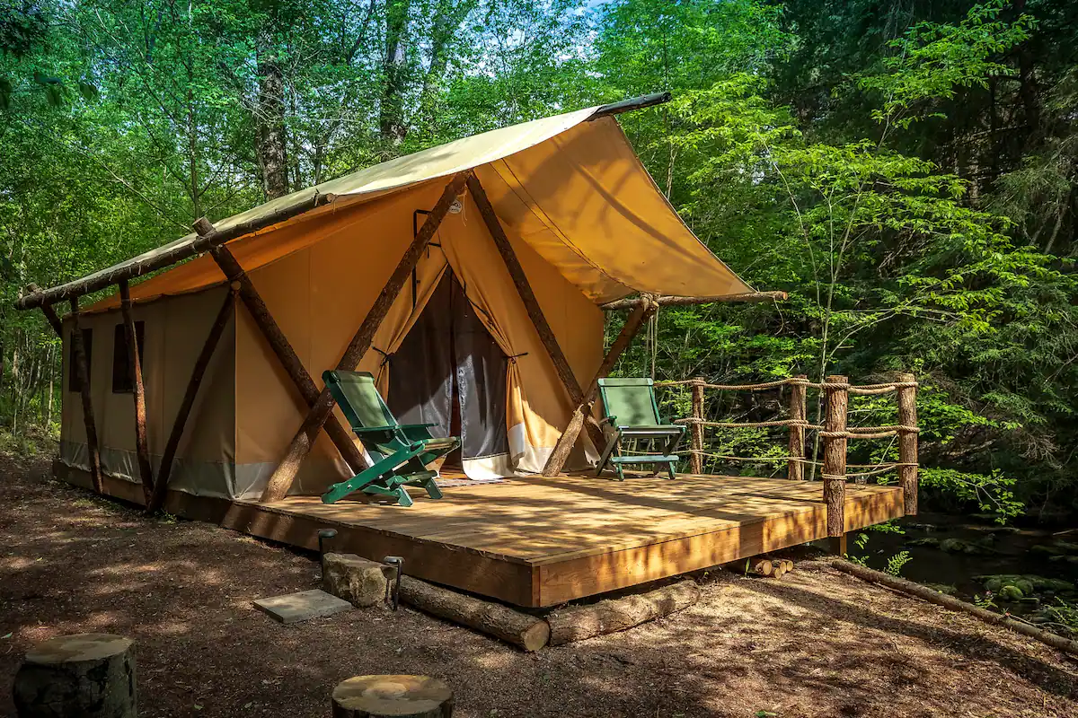 Woodland Streamside Glamping