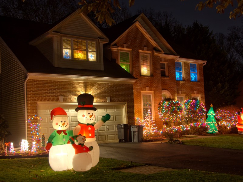 Neighborhood Christmas decorations