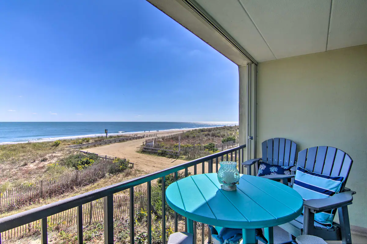 Condo Retreat with Balcony on Ocean City Beach