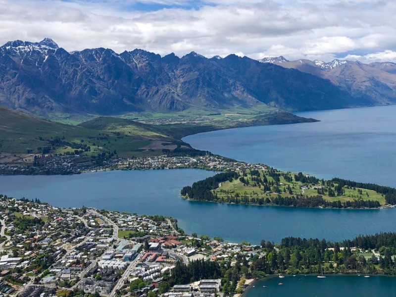 Above Queenstown, the Adventure Capital of the World, New Zealand