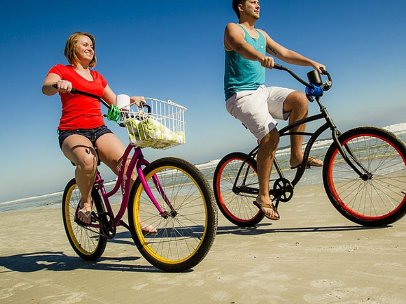 Biking the beach