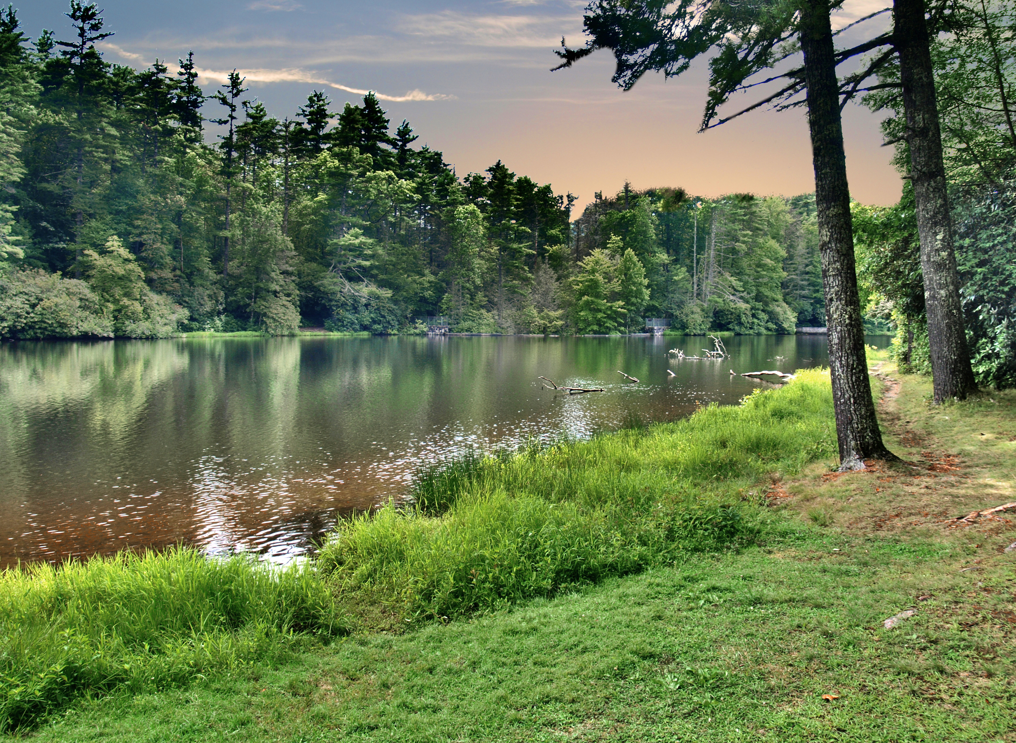 Cliffside Lake in Highlands, North Carolina