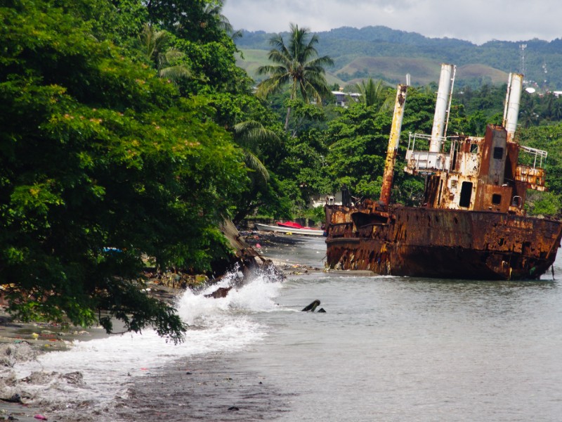 Shipwreck on Guadalcanal, Solomon Islands