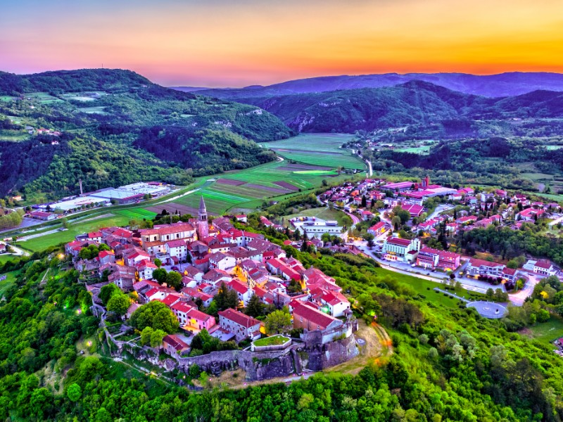 Buzet town in Istria