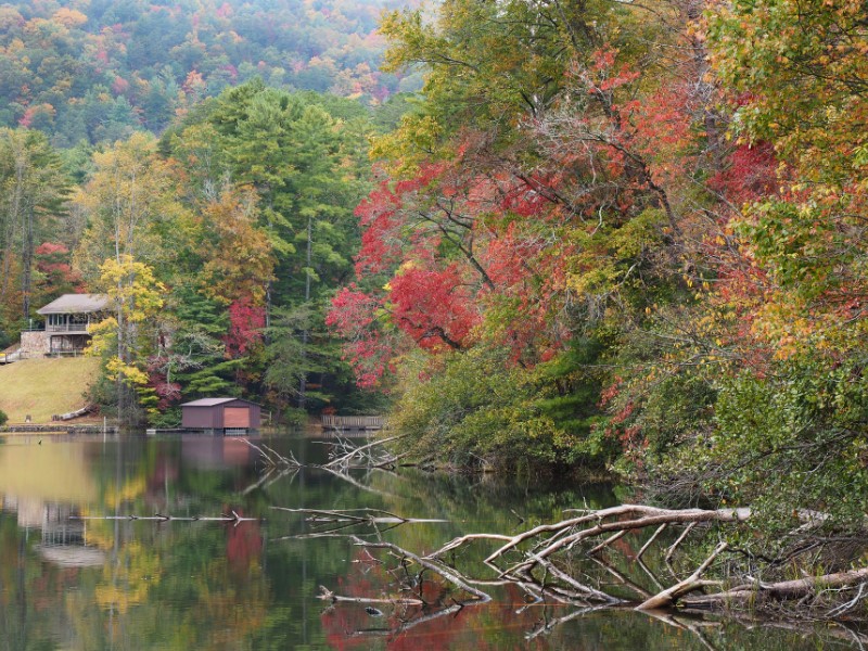 Panorama of the Lake at Unicoi State Park