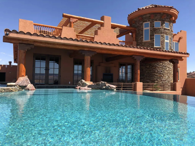 Brand New CUSTOM BUILT STUNNING Home Towering above the Colorado River