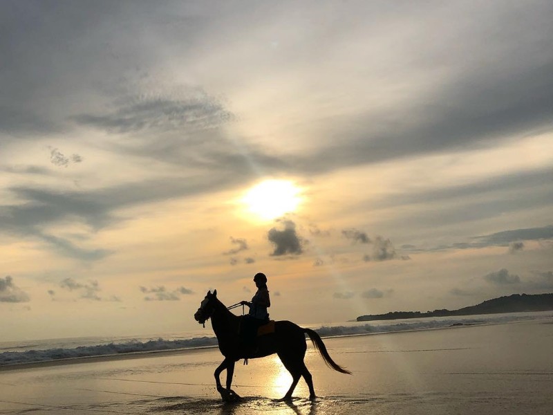 Horseback riding at sunset, Nihi Sumba, Sumba Island