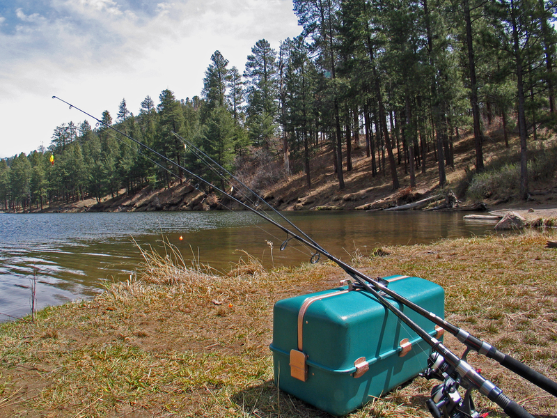 Fenton Lake New Mexico looking south east across the lake