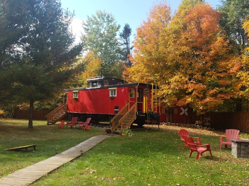 View of The Lil' Red Caboose