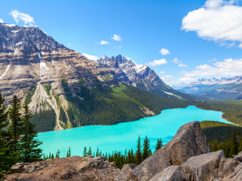 Peyto Lake off Icefields Parkway, Alberta, Canada