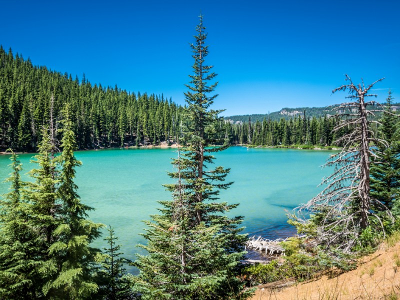 Sparks Lake off the Cascade Lakes Scenic Byway, Oregon