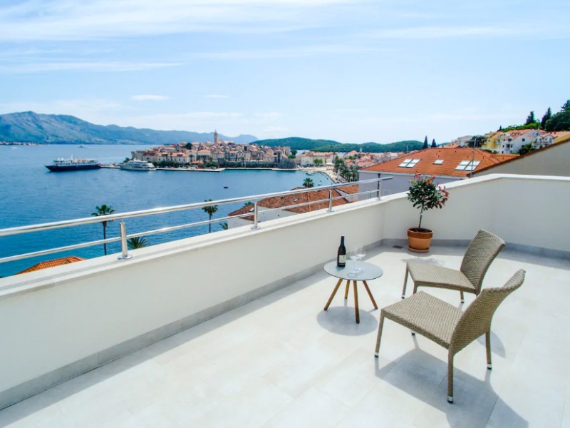 View from apartment in Korcula Old Town