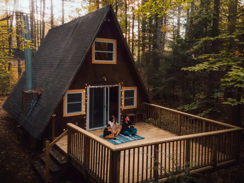 Warm Pine A-Frame