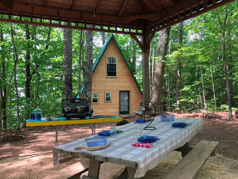 Island A-frame in Maine