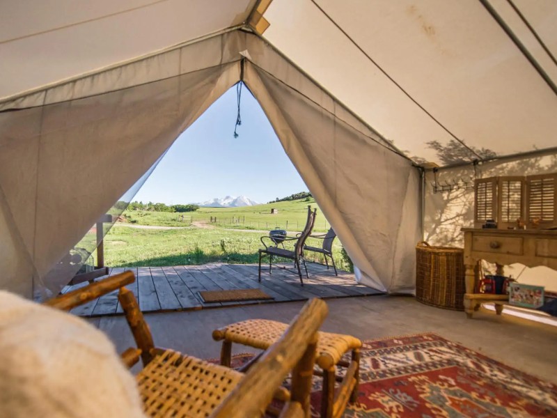 Glamping Farm Stay with Mount Sopris Views, Colorado