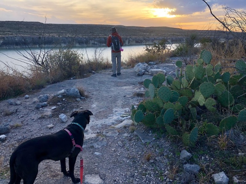 Hiking trail near Del Rio, Texas