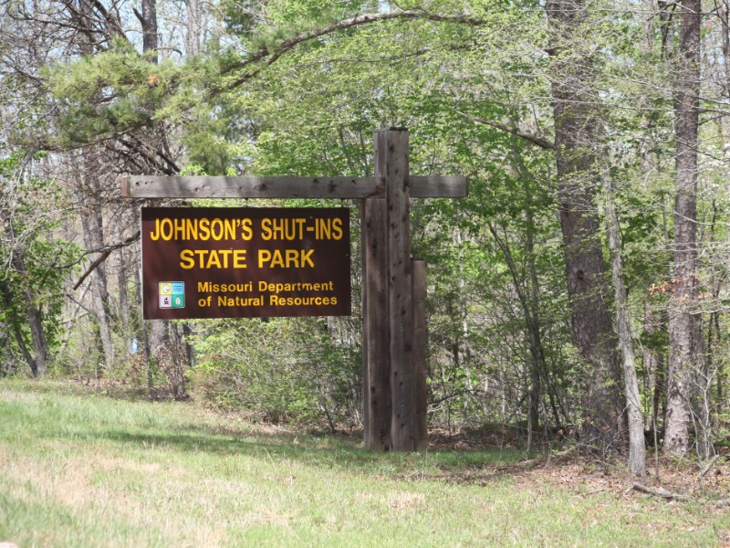 Sign at Johnson's Shut-Ins State Park