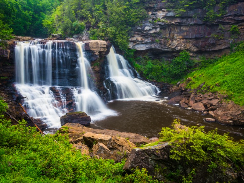 View of Blackwater Falls, at Blackwater Falls State Park