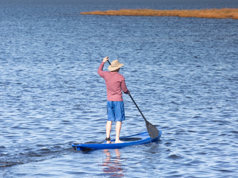 Paddleboarding in the Outer Banks, North Carolina