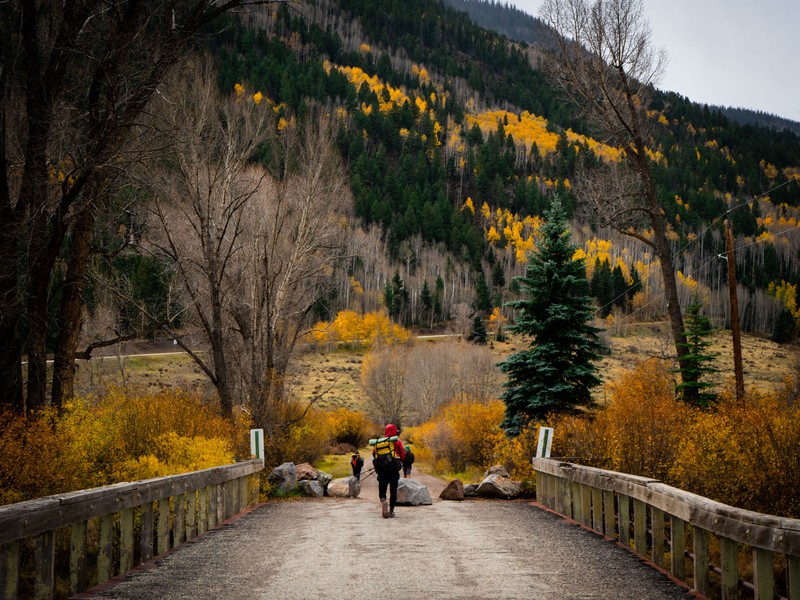 Captures the Fall Colors in Colorado while hiking the Continental Divide Trail
