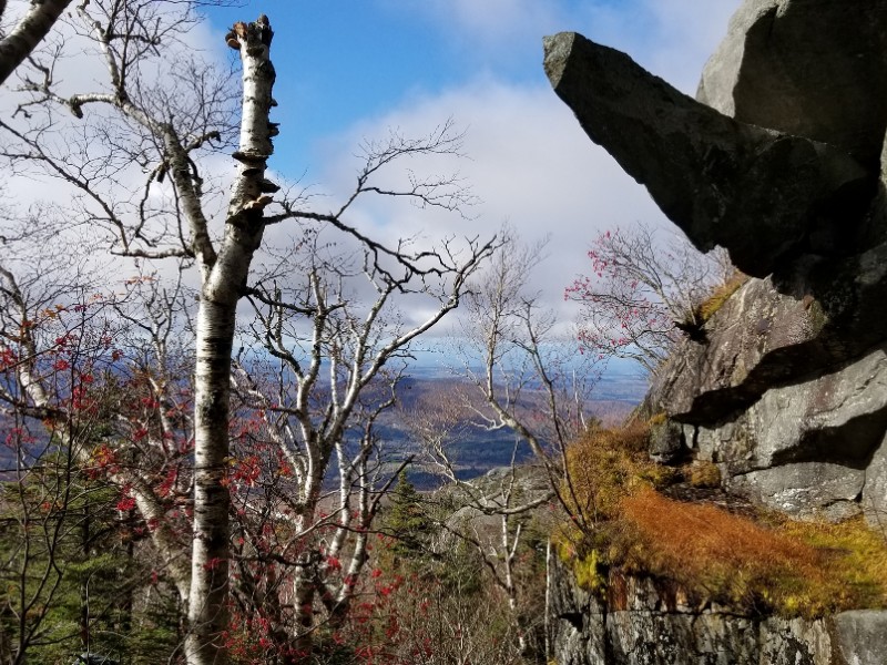 Hanging Rock on Mount Mansfield in Underhill State Park