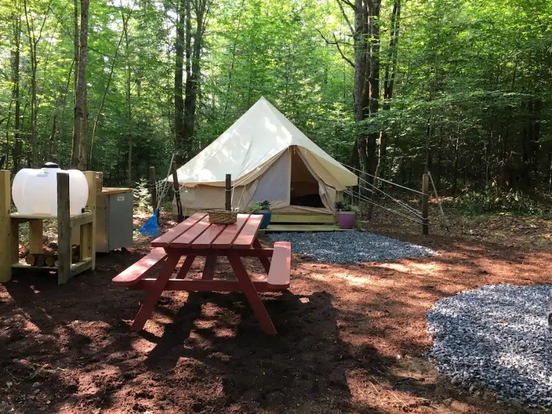 Site at Charming Bell Tent 