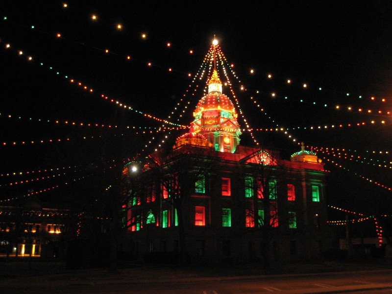 Minden, Nebraska at Christmas.