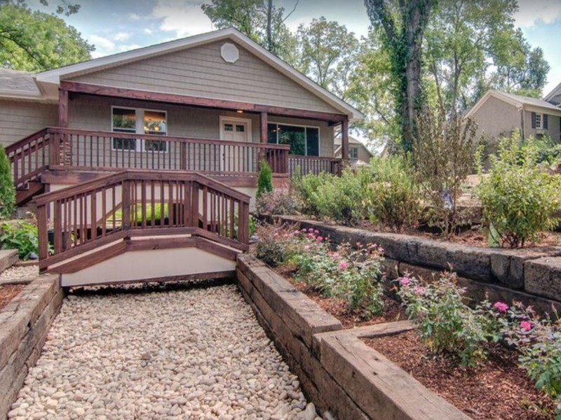 Outside the One-of-a-Kind Location House