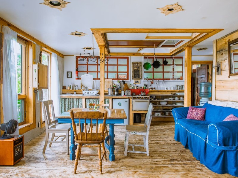 Inside Organic Farm Artistic Spacious Four-Bed Eco-Loft