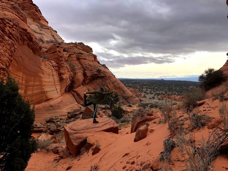 Red rocks yoga