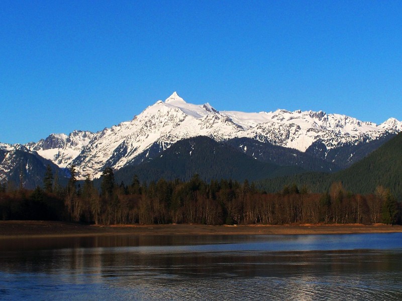 Baker Lake with view of Mt Shuksan, Washington