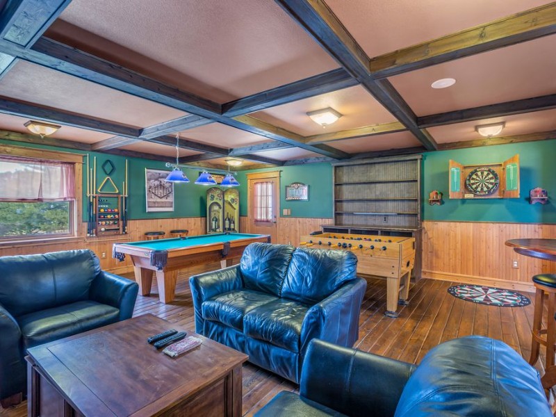 Game room at 5 Bedroom Glenwood Springs home