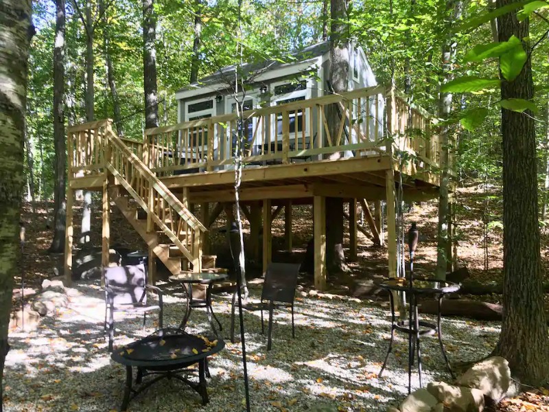 View of Water Forest Retreat Tree House