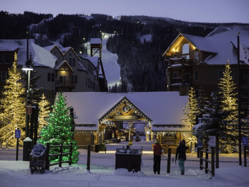 Festive village at Keystone