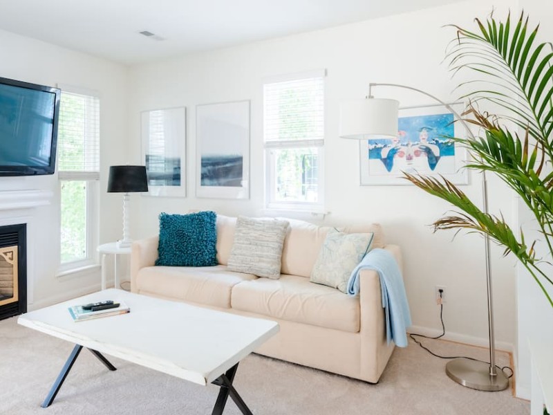 Interior of Quiet Lakefront Getaway