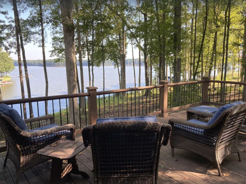 Deck at Lake Oconee Home