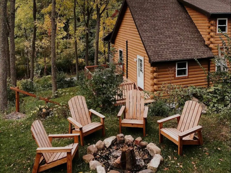 Log Cabin with Spa