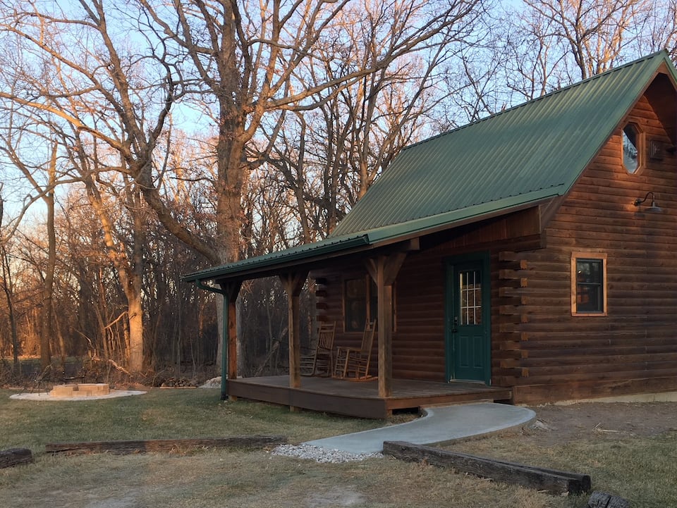 Side View - Little Cabin in the Woods