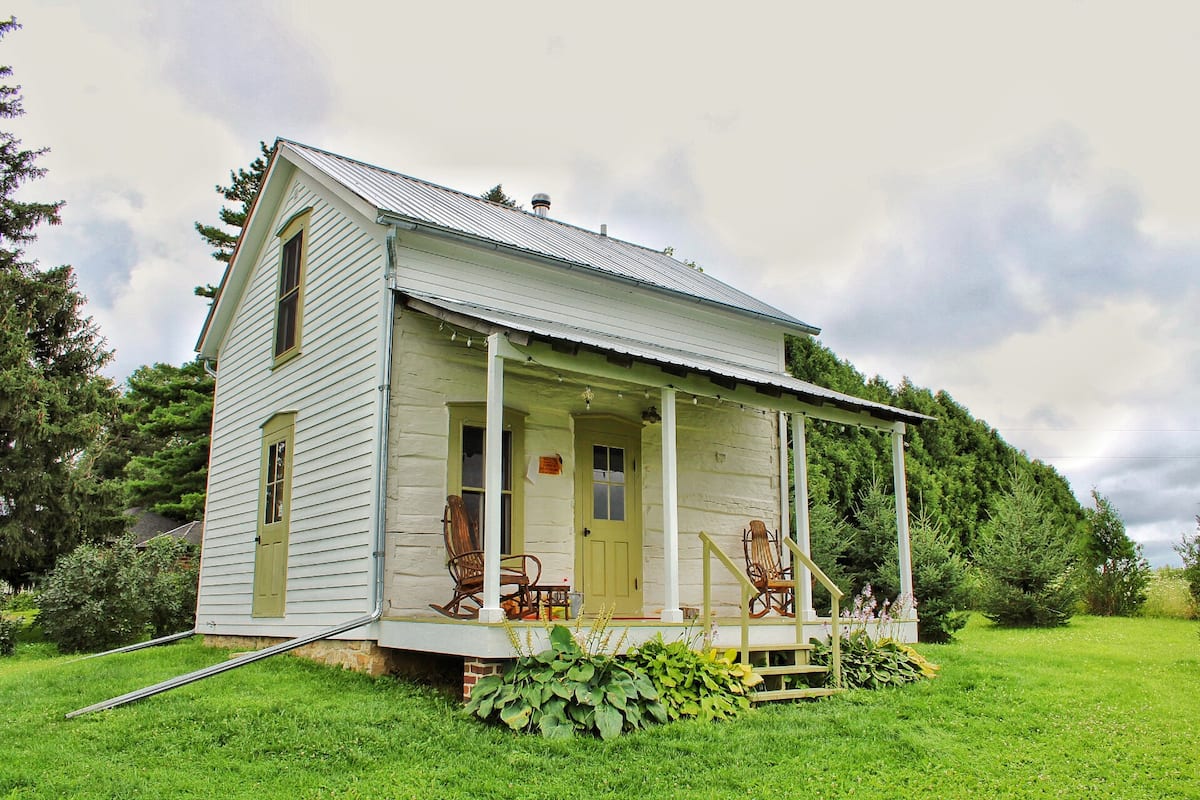 View of Trout River Log Cabin