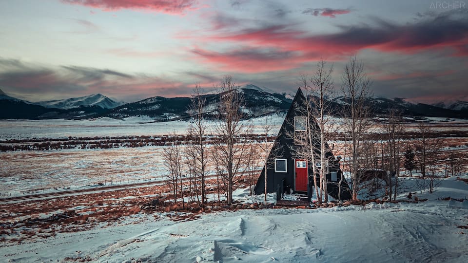 A-Frame Cabin with Panoramic Mountain Views