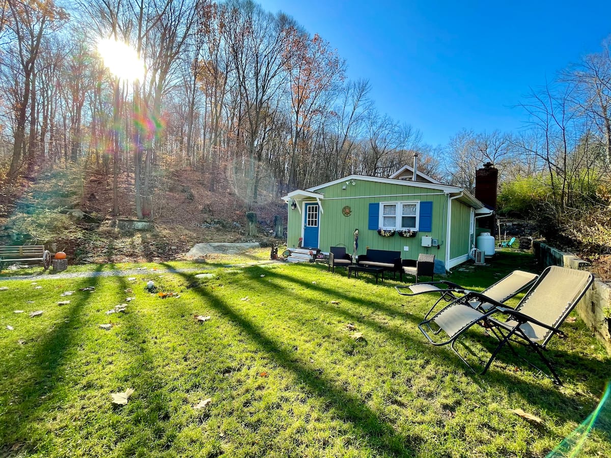 Lawn at the Historic Waterfall Cabin