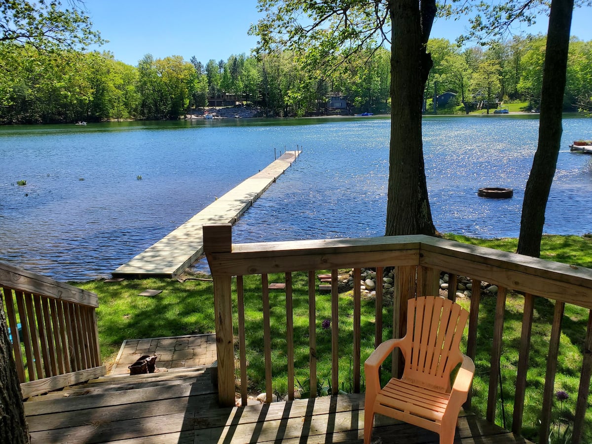 View Out from Two-Bedroom Lake House