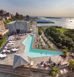 rooftop bar and pool