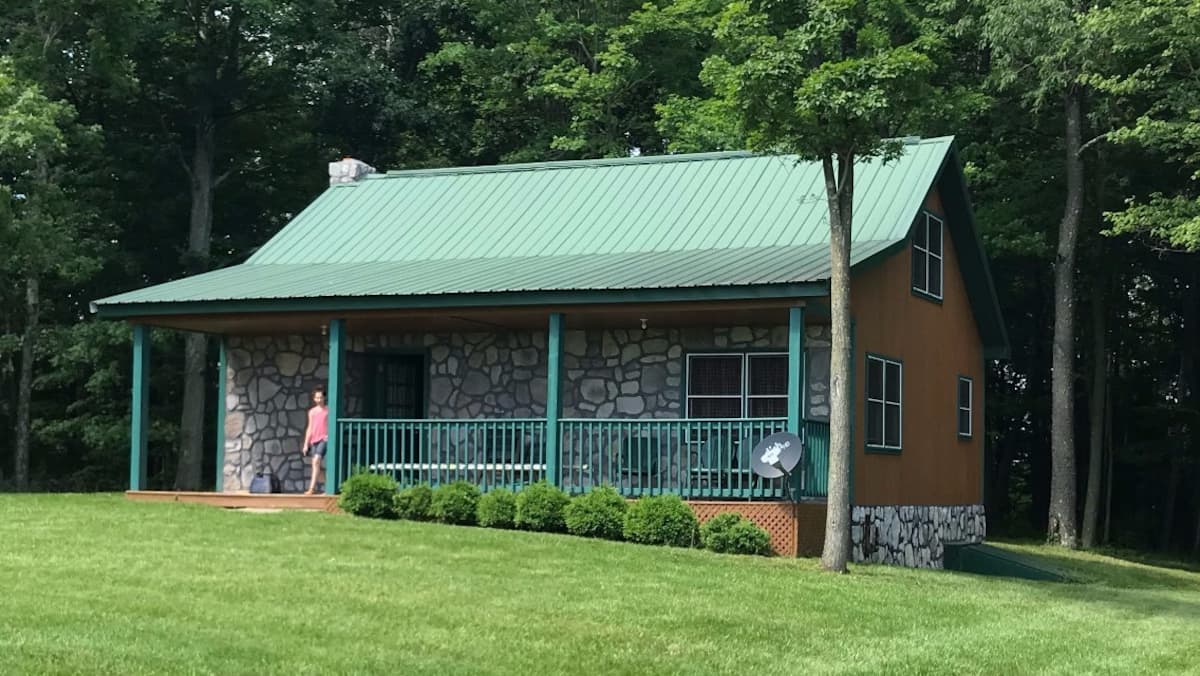 View of Cabin on the Farm