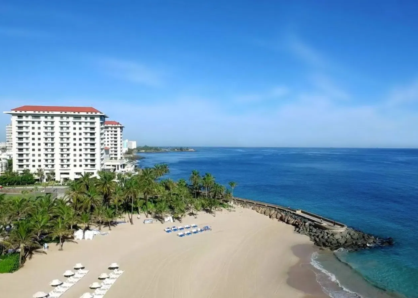 Private beach at Condado Vanderbilt Hotel 