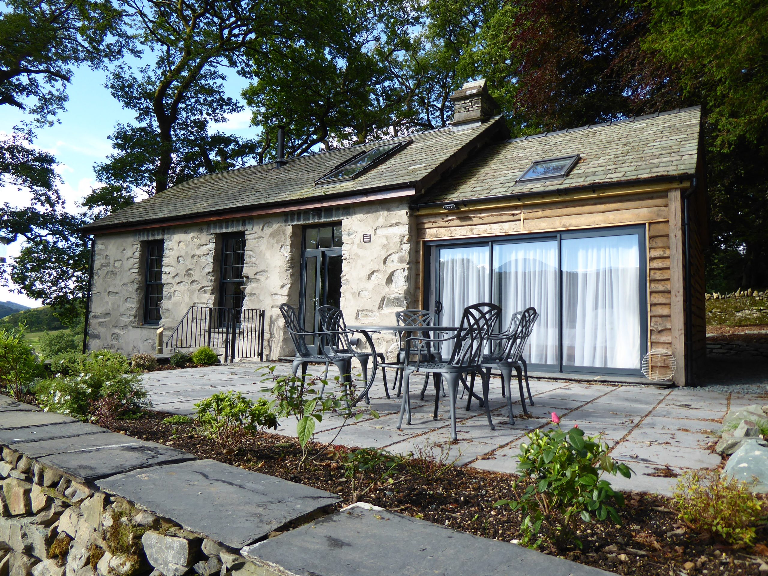 Exterior of Converted chapel on Coniston Water