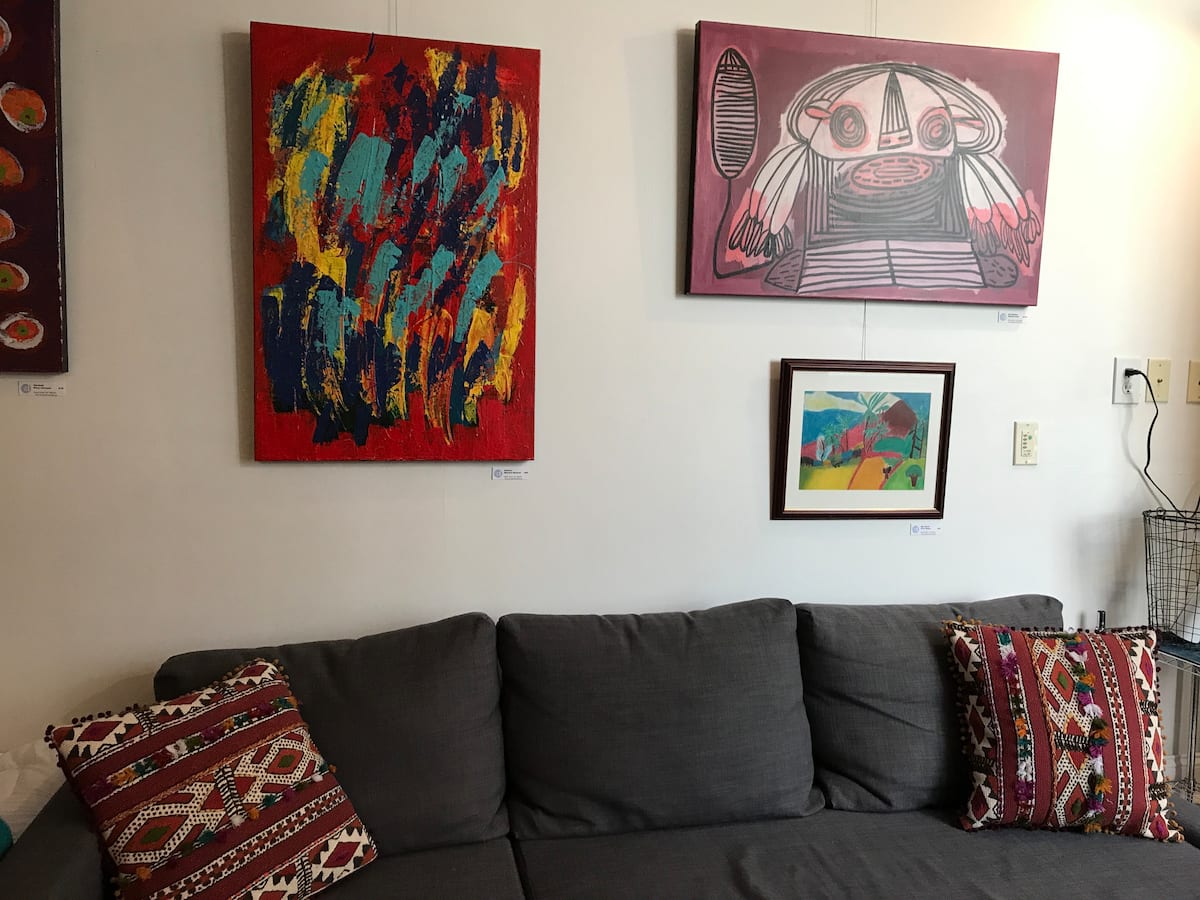 Get into the artsy vibe during your stay