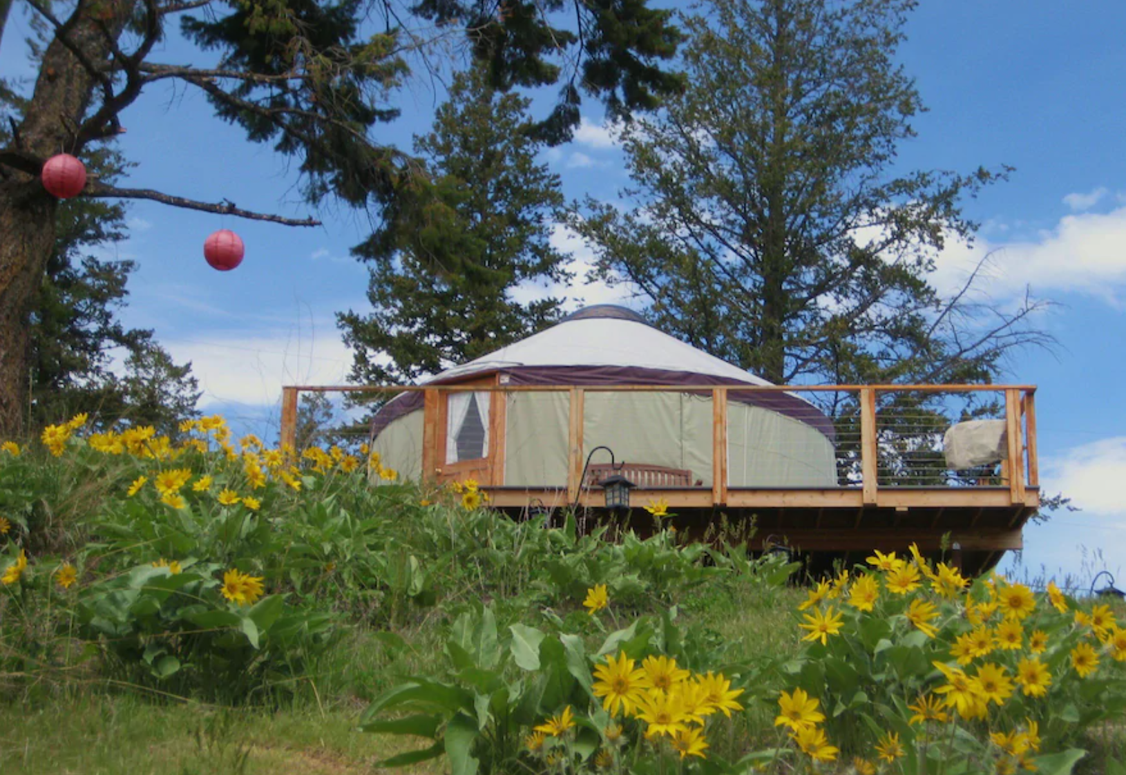 Yurt overlooking Flathead Lake