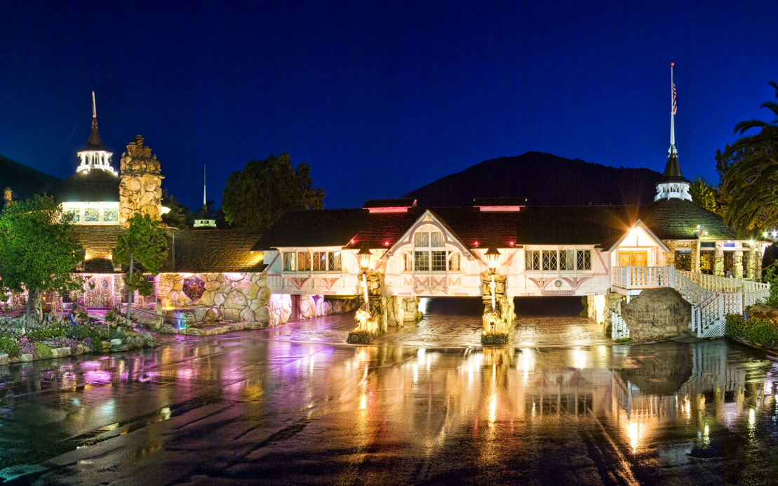 Madonna Inn at night